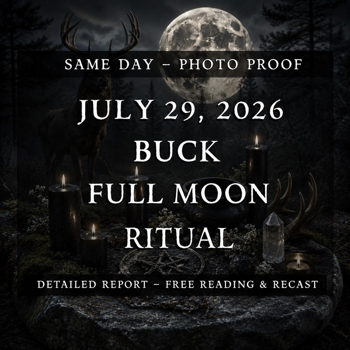 Buck Full Moon Ritual | Manifestation, Cleansing & Renewal